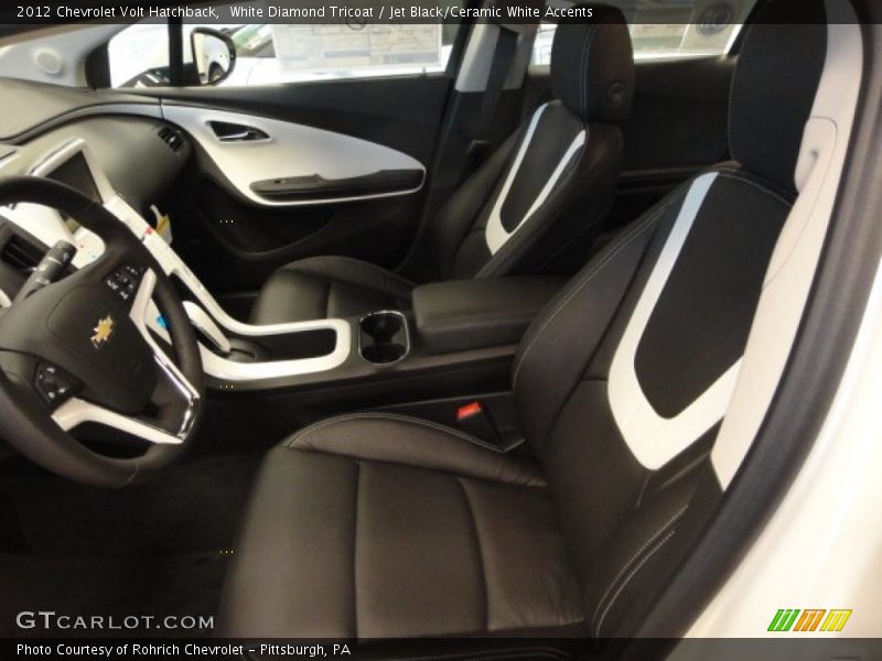 White Diamond Tricoat / Jet Black/Ceramic White Accents 2012 Chevrolet Volt Hatchback