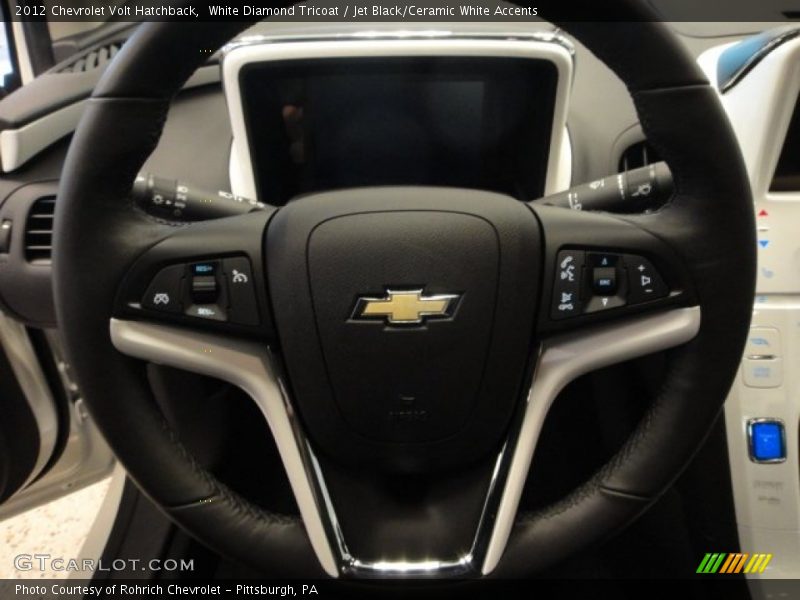 White Diamond Tricoat / Jet Black/Ceramic White Accents 2012 Chevrolet Volt Hatchback