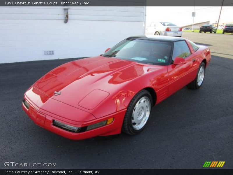 Bright Red / Red 1991 Chevrolet Corvette Coupe