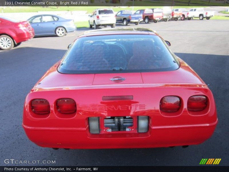 Bright Red / Red 1991 Chevrolet Corvette Coupe