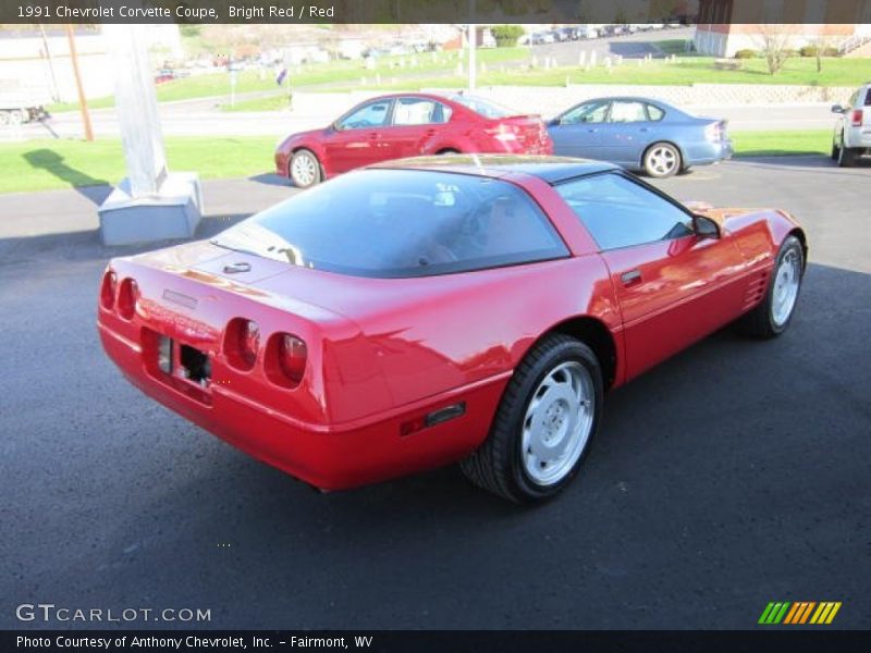 Bright Red / Red 1991 Chevrolet Corvette Coupe