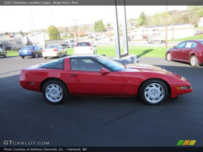Bright Red / Red 1991 Chevrolet Corvette Coupe