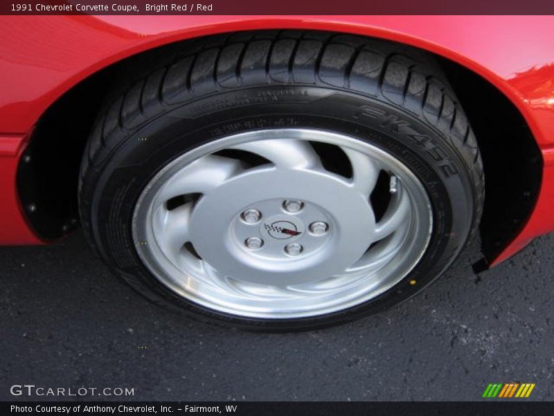 Bright Red / Red 1991 Chevrolet Corvette Coupe