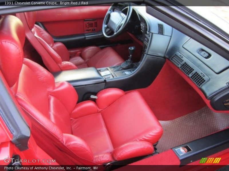  1991 Corvette Coupe Red Interior