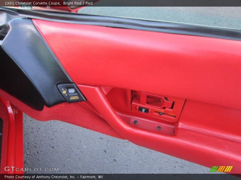 Bright Red / Red 1991 Chevrolet Corvette Coupe
