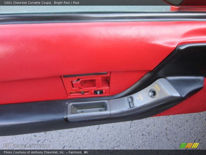 Bright Red / Red 1991 Chevrolet Corvette Coupe