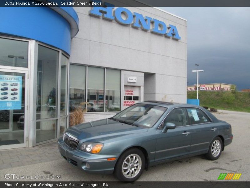 Celadon Green / Beige 2002 Hyundai XG350 Sedan