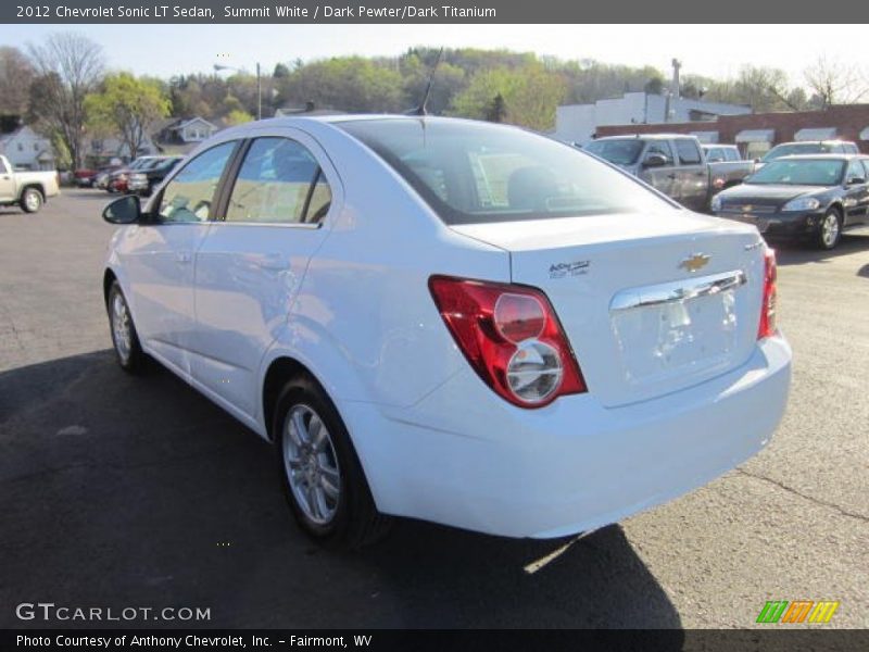 Summit White / Dark Pewter/Dark Titanium 2012 Chevrolet Sonic LT Sedan