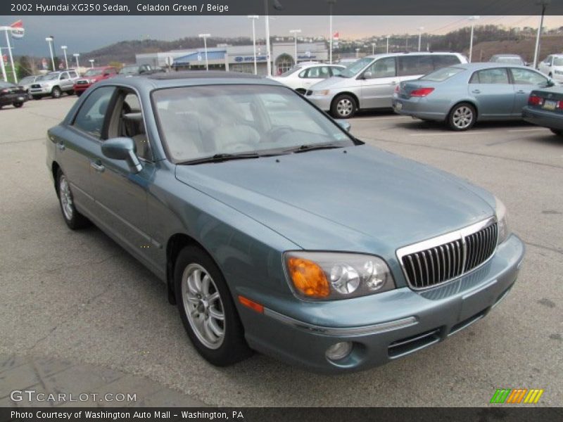 Celadon Green / Beige 2002 Hyundai XG350 Sedan