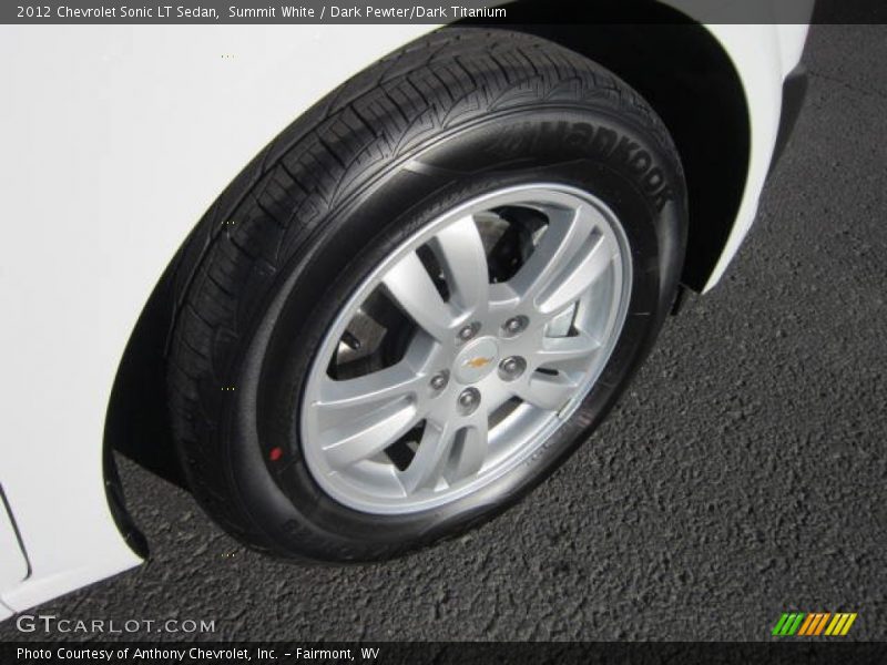 Summit White / Dark Pewter/Dark Titanium 2012 Chevrolet Sonic LT Sedan