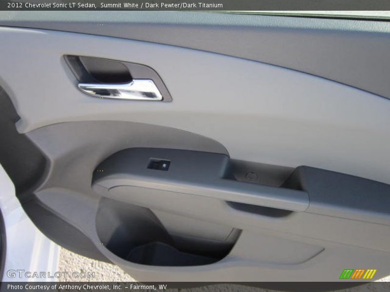 Summit White / Dark Pewter/Dark Titanium 2012 Chevrolet Sonic LT Sedan