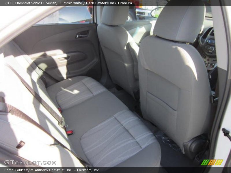 Summit White / Dark Pewter/Dark Titanium 2012 Chevrolet Sonic LT Sedan