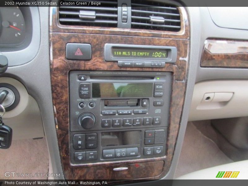 Celadon Green / Beige 2002 Hyundai XG350 Sedan