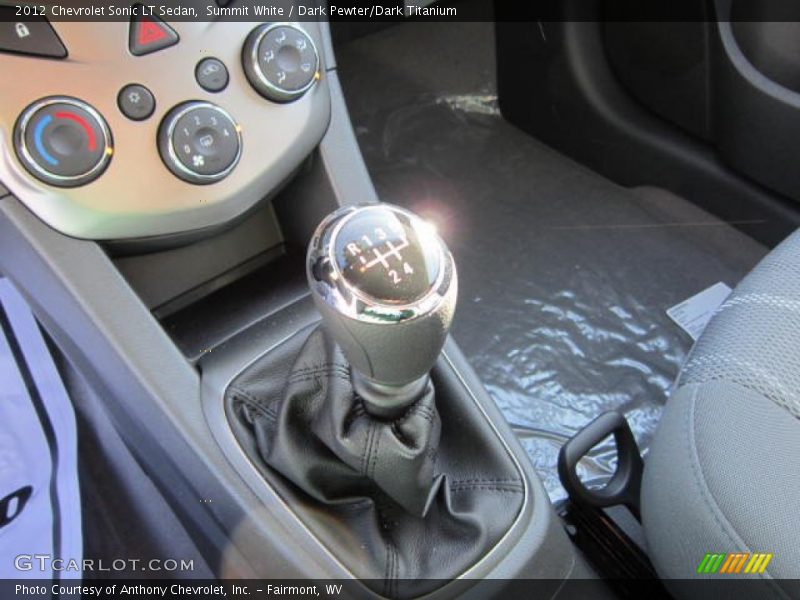  2012 Sonic LT Sedan 5 Speed Manual Shifter
