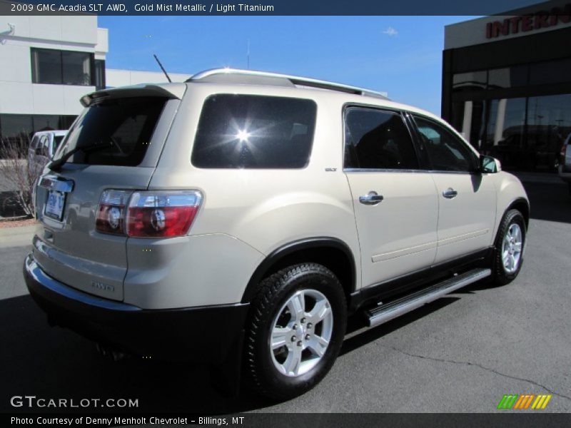 Gold Mist Metallic / Light Titanium 2009 GMC Acadia SLT AWD
