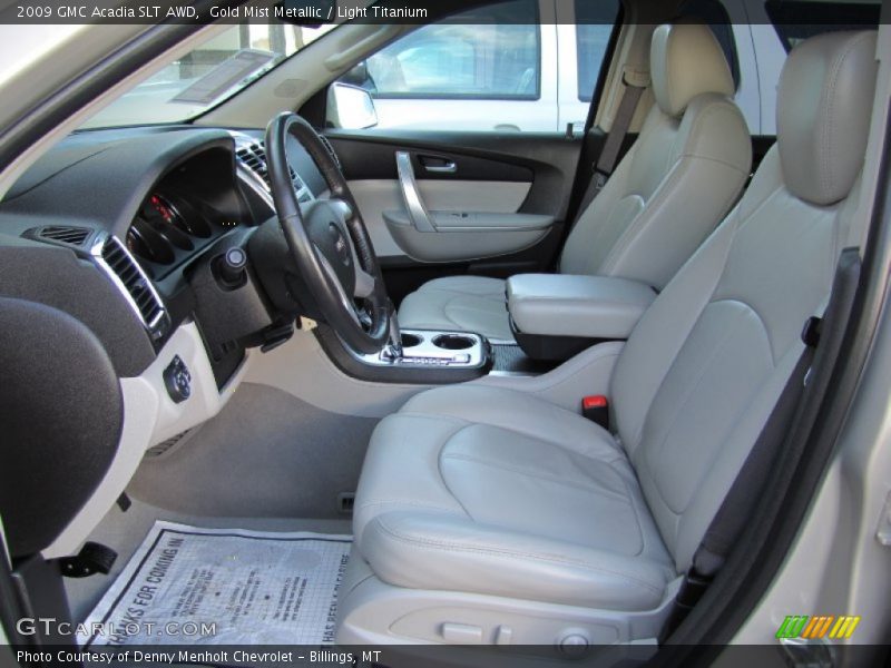 Gold Mist Metallic / Light Titanium 2009 GMC Acadia SLT AWD