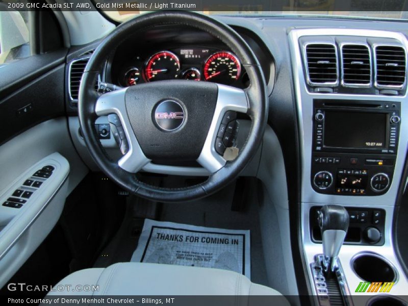 Gold Mist Metallic / Light Titanium 2009 GMC Acadia SLT AWD