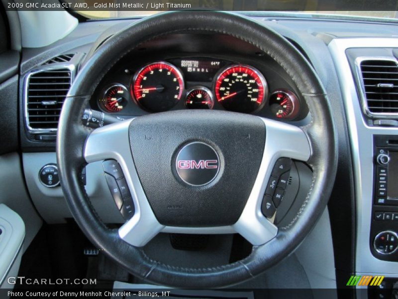 Gold Mist Metallic / Light Titanium 2009 GMC Acadia SLT AWD