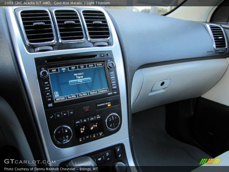 Gold Mist Metallic / Light Titanium 2009 GMC Acadia SLT AWD