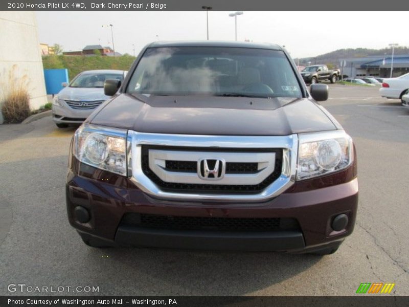 Dark Cherry Pearl / Beige 2010 Honda Pilot LX 4WD