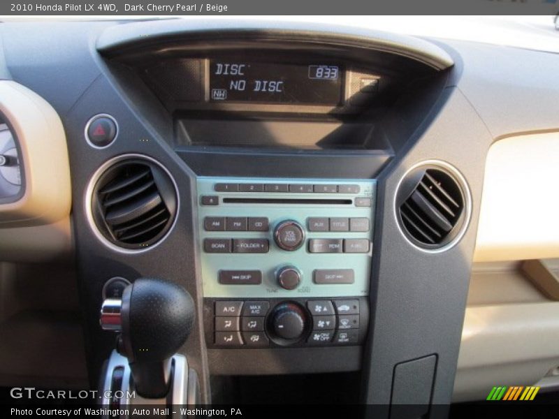 Dark Cherry Pearl / Beige 2010 Honda Pilot LX 4WD