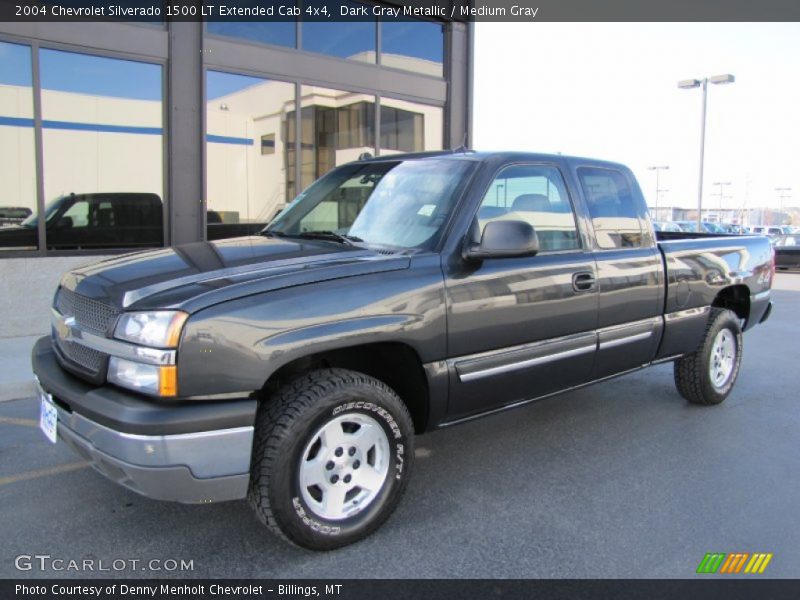 Dark Gray Metallic / Medium Gray 2004 Chevrolet Silverado 1500 LT Extended Cab 4x4