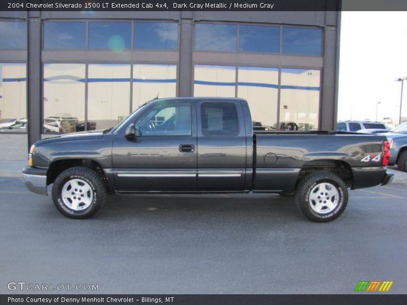 Dark Gray Metallic / Medium Gray 2004 Chevrolet Silverado 1500 LT Extended Cab 4x4