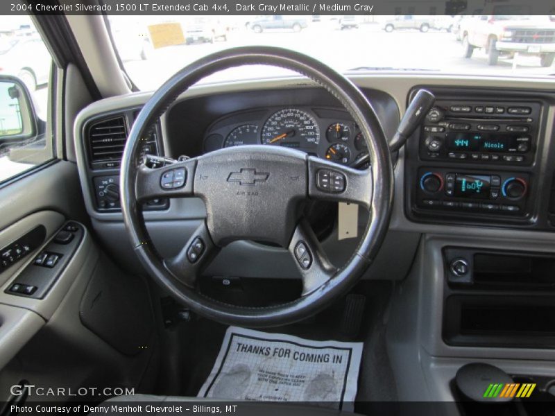 Dark Gray Metallic / Medium Gray 2004 Chevrolet Silverado 1500 LT Extended Cab 4x4