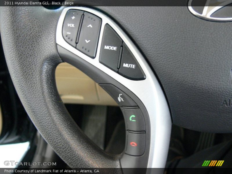 Black / Beige 2011 Hyundai Elantra GLS