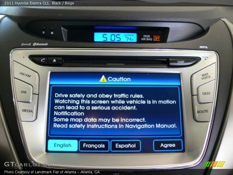 Black / Beige 2011 Hyundai Elantra GLS