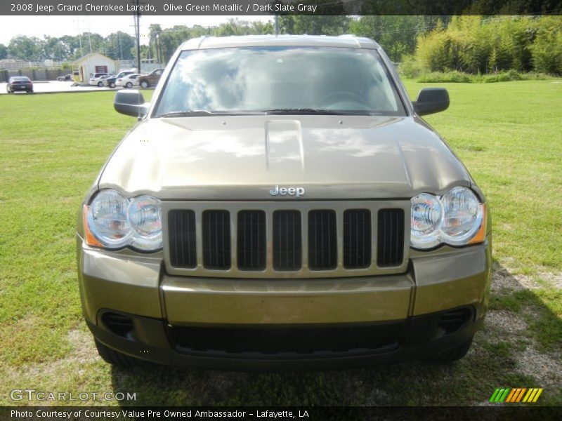 Olive Green Metallic / Dark Slate Gray 2008 Jeep Grand Cherokee Laredo