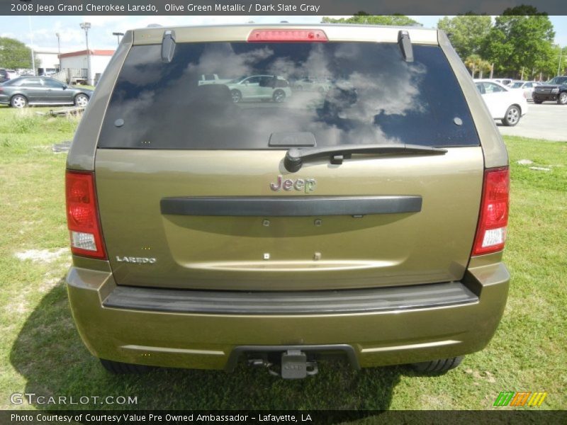 Olive Green Metallic / Dark Slate Gray 2008 Jeep Grand Cherokee Laredo