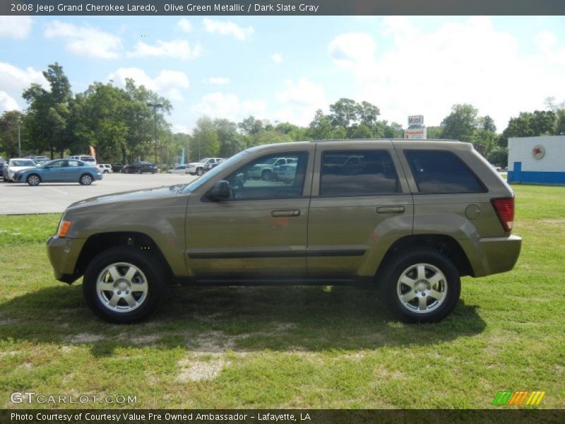 Olive Green Metallic / Dark Slate Gray 2008 Jeep Grand Cherokee Laredo