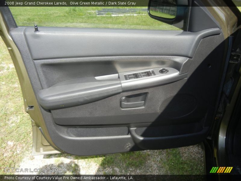 Olive Green Metallic / Dark Slate Gray 2008 Jeep Grand Cherokee Laredo