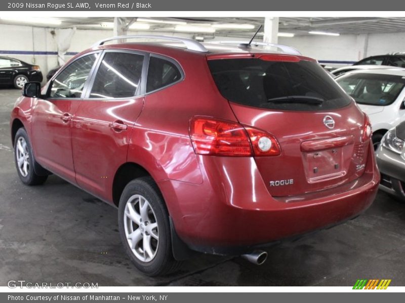 Venom Red / Black 2009 Nissan Rogue SL AWD