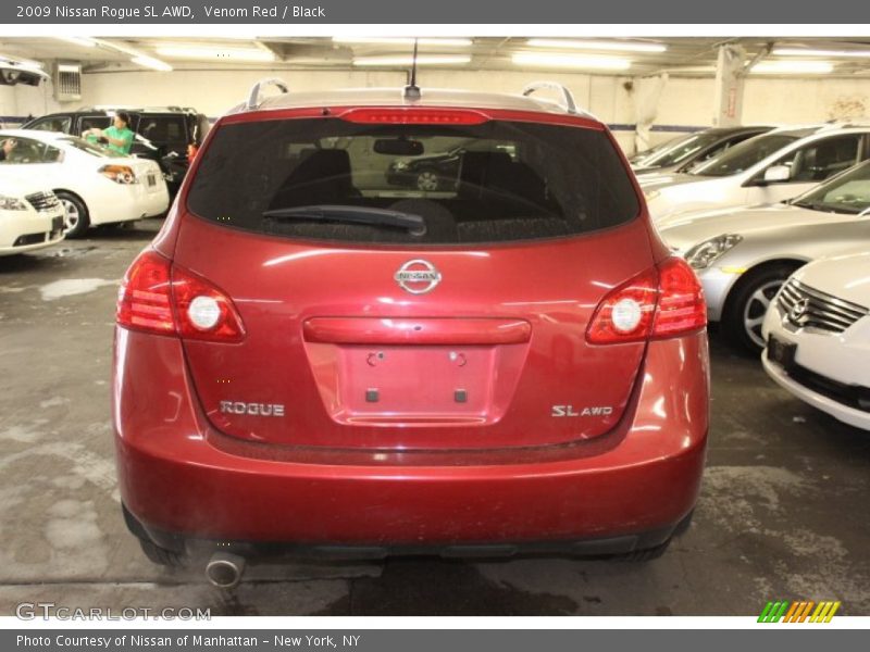 Venom Red / Black 2009 Nissan Rogue SL AWD