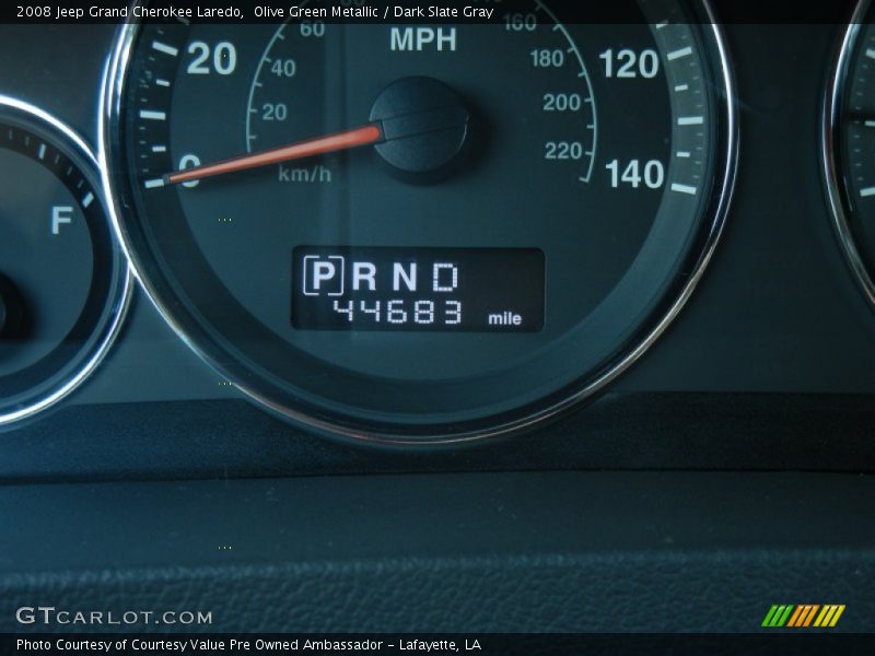 Olive Green Metallic / Dark Slate Gray 2008 Jeep Grand Cherokee Laredo