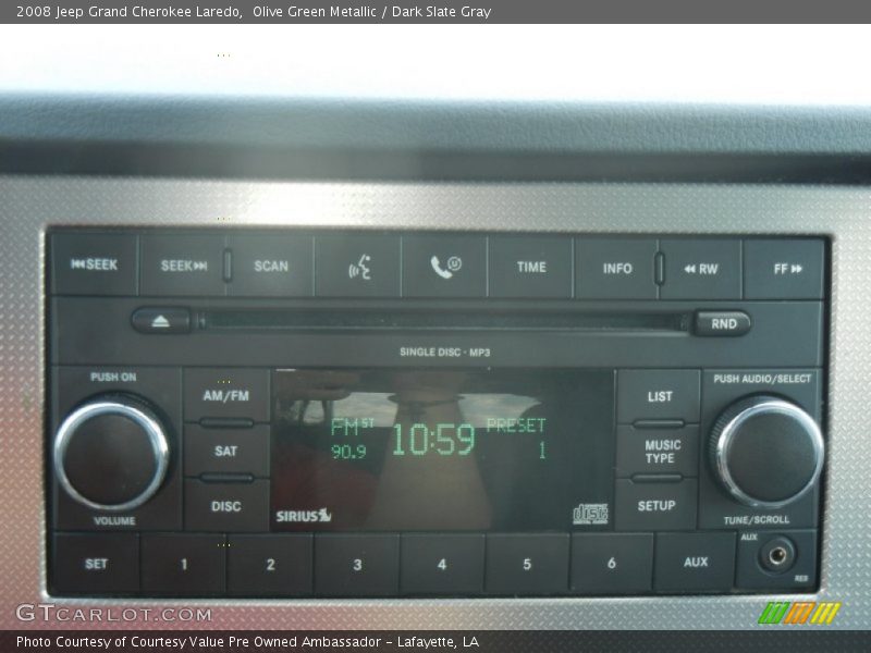 Olive Green Metallic / Dark Slate Gray 2008 Jeep Grand Cherokee Laredo