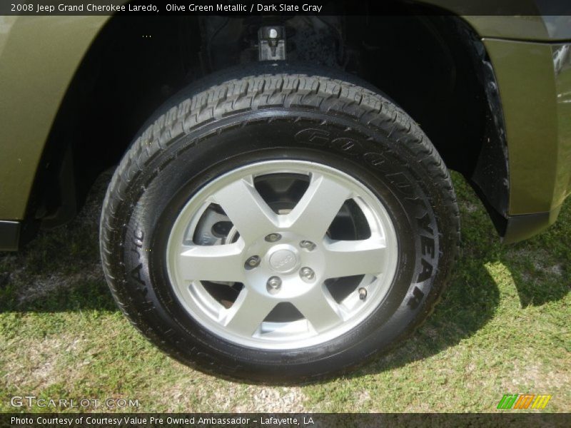 Olive Green Metallic / Dark Slate Gray 2008 Jeep Grand Cherokee Laredo