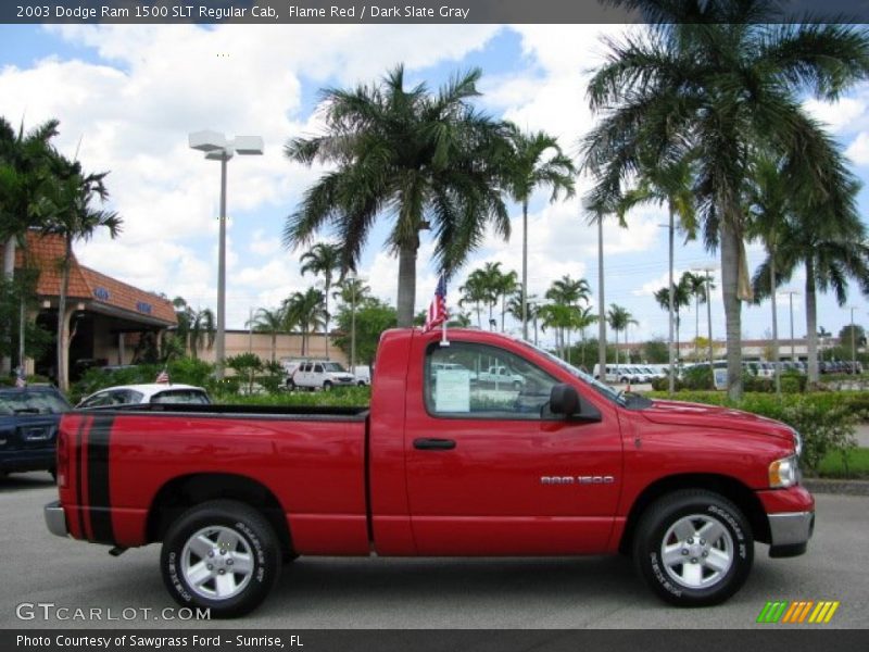Flame Red / Dark Slate Gray 2003 Dodge Ram 1500 SLT Regular Cab