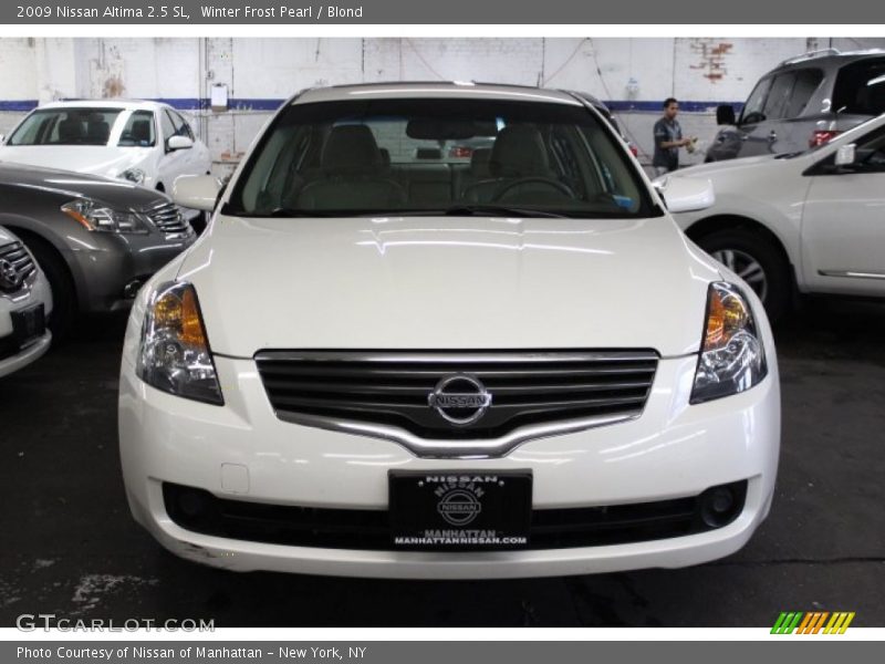 Winter Frost Pearl / Blond 2009 Nissan Altima 2.5 SL