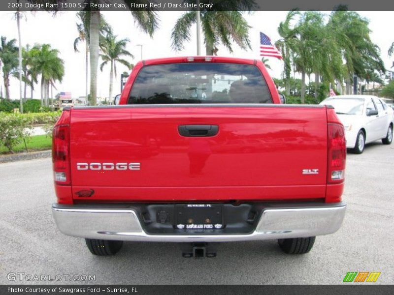 Flame Red / Dark Slate Gray 2003 Dodge Ram 1500 SLT Regular Cab