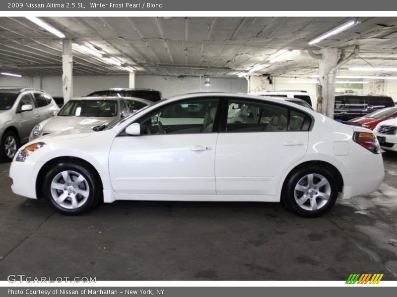 Winter Frost Pearl / Blond 2009 Nissan Altima 2.5 SL