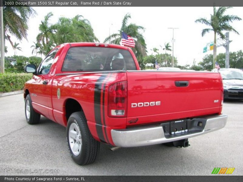 Flame Red / Dark Slate Gray 2003 Dodge Ram 1500 SLT Regular Cab