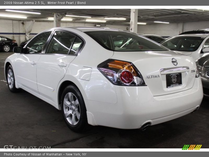 Winter Frost Pearl / Blond 2009 Nissan Altima 2.5 SL
