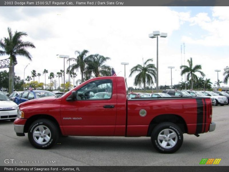 Flame Red / Dark Slate Gray 2003 Dodge Ram 1500 SLT Regular Cab