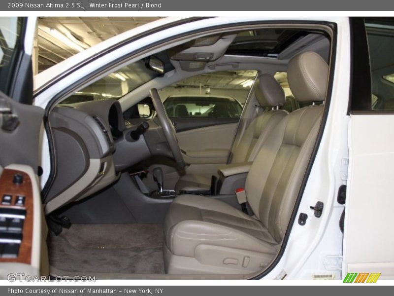 Winter Frost Pearl / Blond 2009 Nissan Altima 2.5 SL