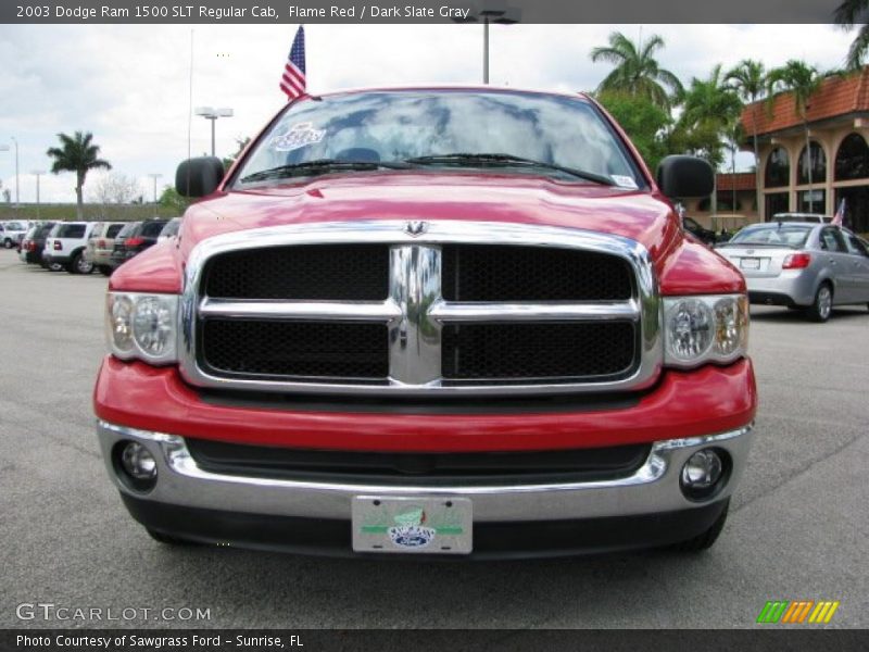 Flame Red / Dark Slate Gray 2003 Dodge Ram 1500 SLT Regular Cab