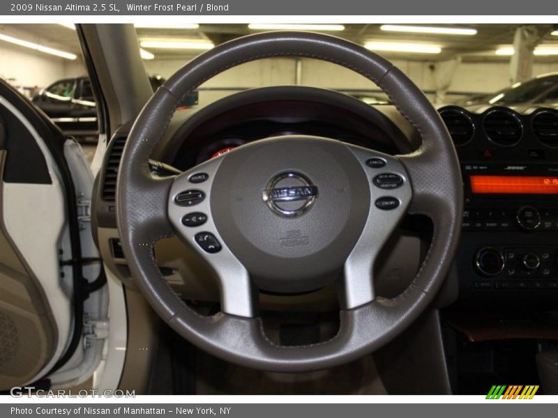 Winter Frost Pearl / Blond 2009 Nissan Altima 2.5 SL