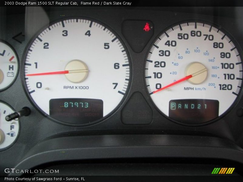  2003 Ram 1500 SLT Regular Cab SLT Regular Cab Gauges